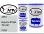 Preview: Jeep, Branco Polar Tricoat, PWA: 500ml Lackdose + 500ml Klarlack + 250ml Härter - Set, von ATW Autoteile West.